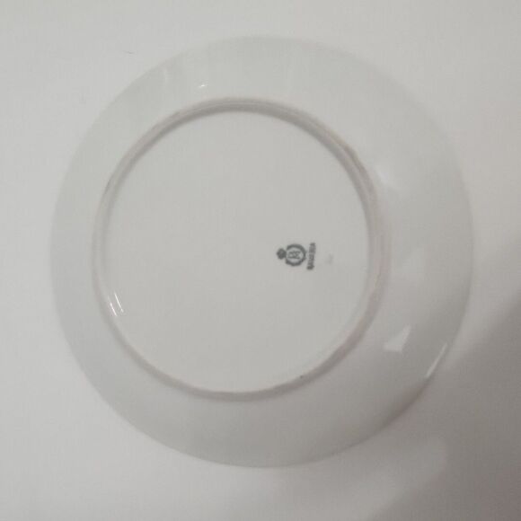 Bavaria Porzellanfabrik Mosch Endorf German Rose Plate Hand Painted PM 8.5 inch - Picture 6 of 6